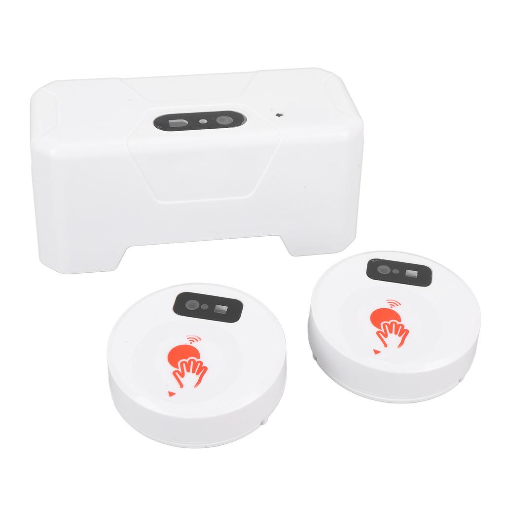 Electric Toilet Sensor Flush Kit with 2 Sensors 1800mAh Push Type Flush Automatic Touchless External