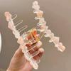 High-End Large Jelly Heart Claw Hair Clip for Women – Summer Bun & Shark Clip Accessory