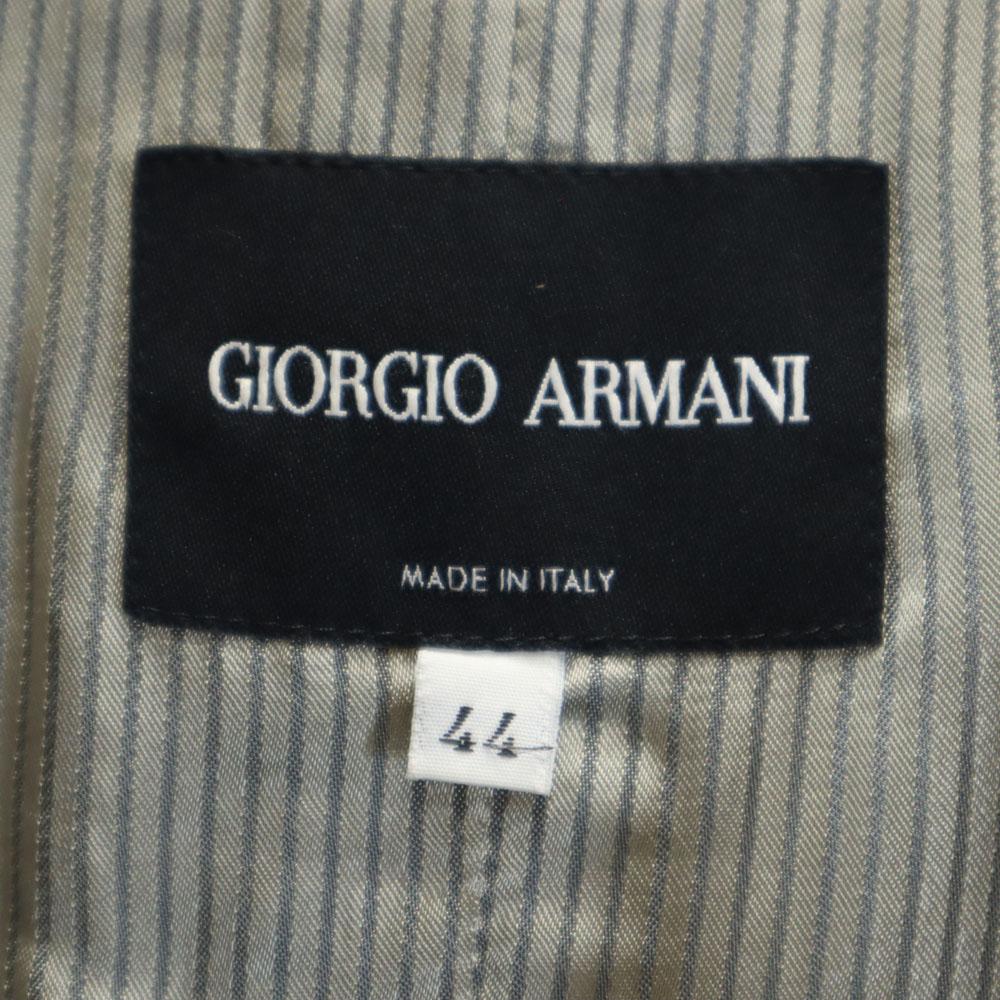 Giorgio Armani Made In Italy Linen Blend Tailored Jacket 44 Gray Women Used