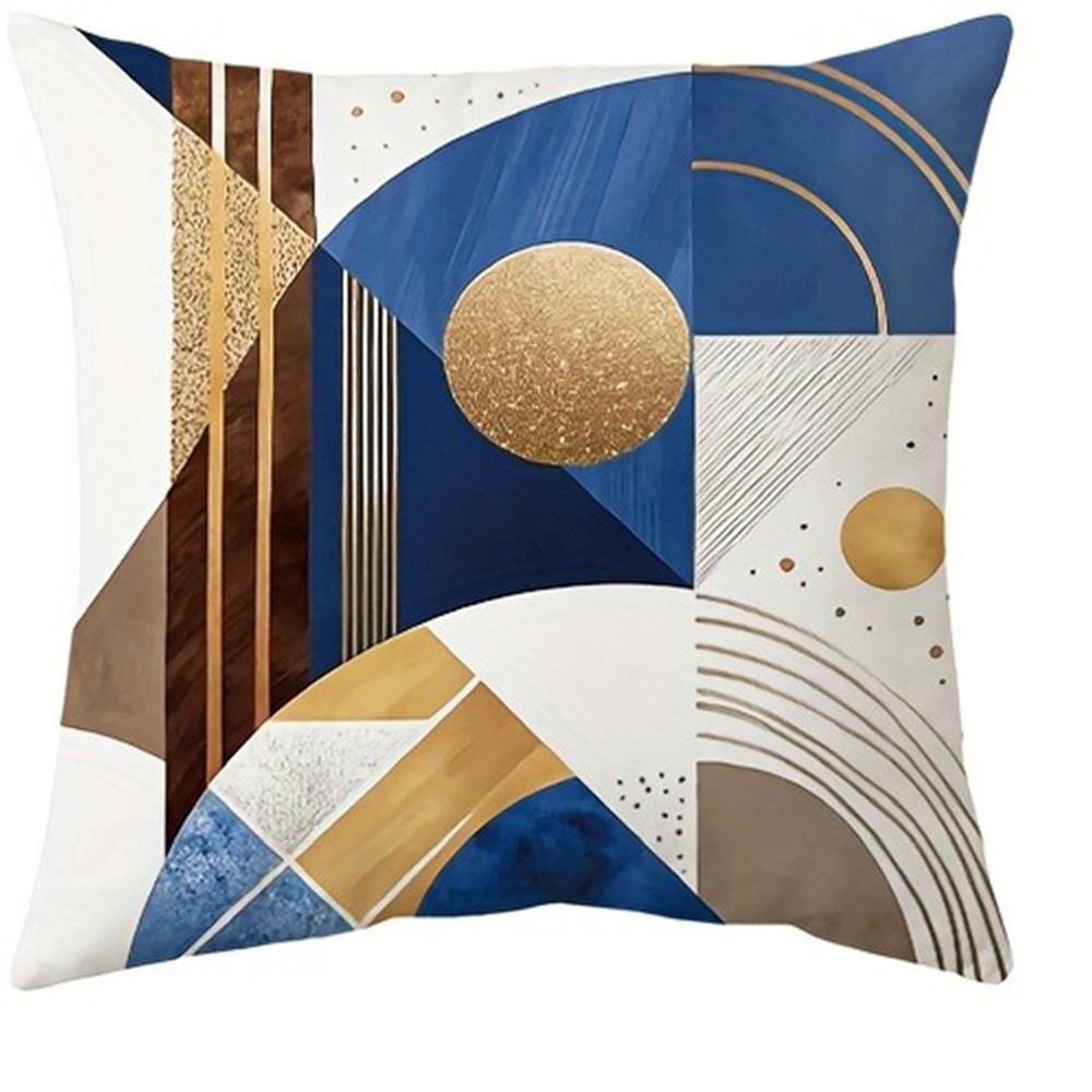 

Modern Geometric Abstract Pillow CoversLiving room sofa cushion cover, soft and comfortable, bedroom room decoration 45x45cm-1pcs