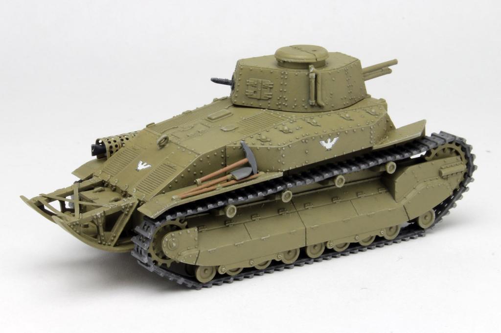 PLATZ Girls & Panzer the Movie Type 89 Medium Tank Type A Duck Team 1/72 Scale Plastic Model Kit, Approximately 80mm Long (GP72-13)