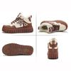 Winter Thickened Fleece Lined Sports Women's Shoes Padded Platform High Shoes Casual Comfortable Flat Heel Footwear