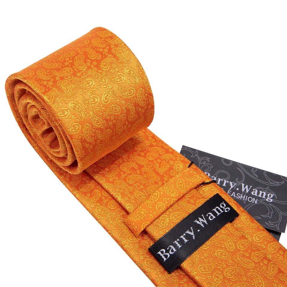 16 Styles Tie with Pearl Brooch for Men Paisley Woven Necktie Hanky Cufflinks Set Wedding Formal