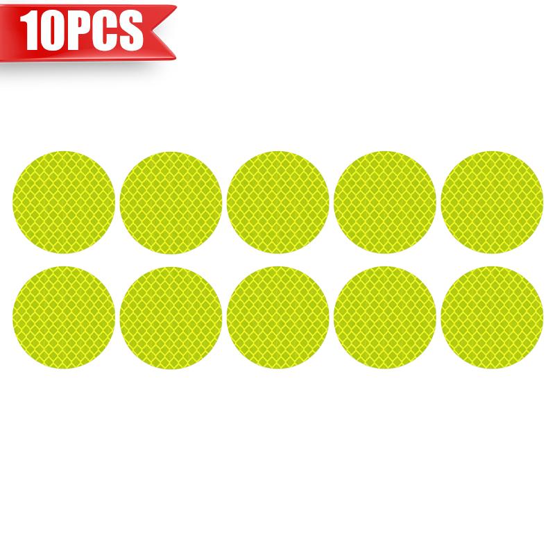 8010PCS Car Helmet Safety Warning Reflective Stickers Night Safety Driving Warning Stickers Universal Luminous for Night Riding