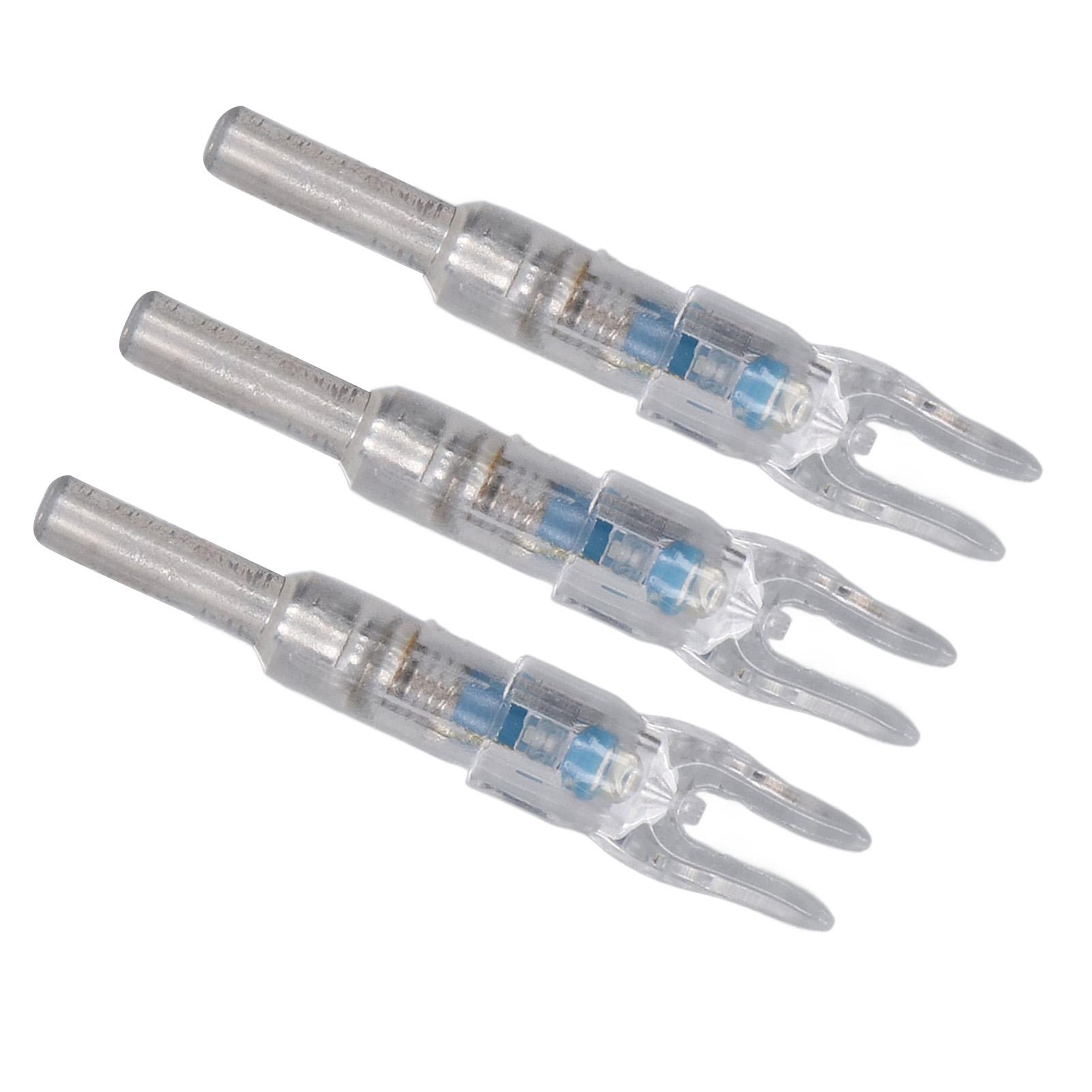 3 STuks Verlichte Nocks voor s Automatische Verlichting 6,2 mm Binnendiameter Pijlshaft Lichtgevende Staart voor Buiten