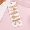 Popular Pearl Rhinestone Alloy Barrette Korean-Style Sweet Full-Rhinestone Hair Clip for Girls Stylish Elegant Side