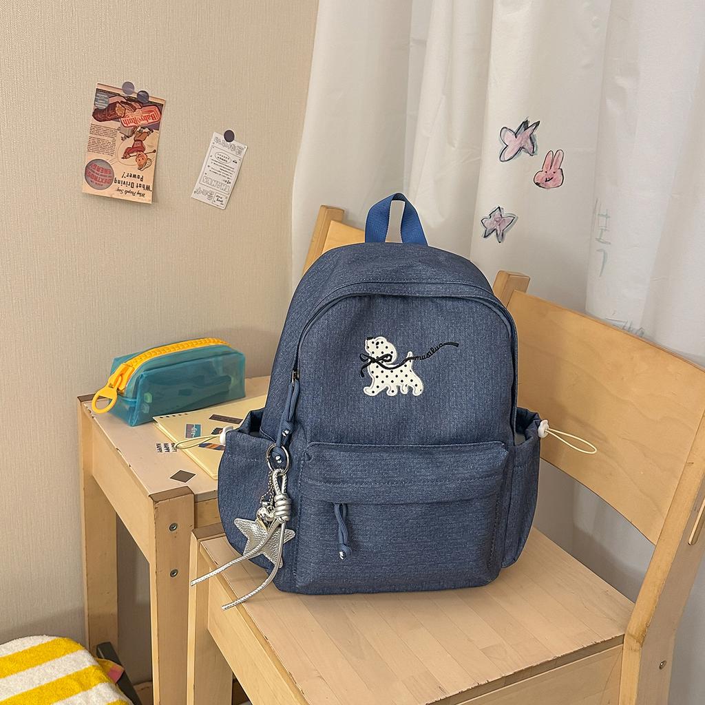 Schoolbag Japanese cartoon puppy backpack female fresh multi-color college style student schoolbag lightweight large-capacity computer backpack