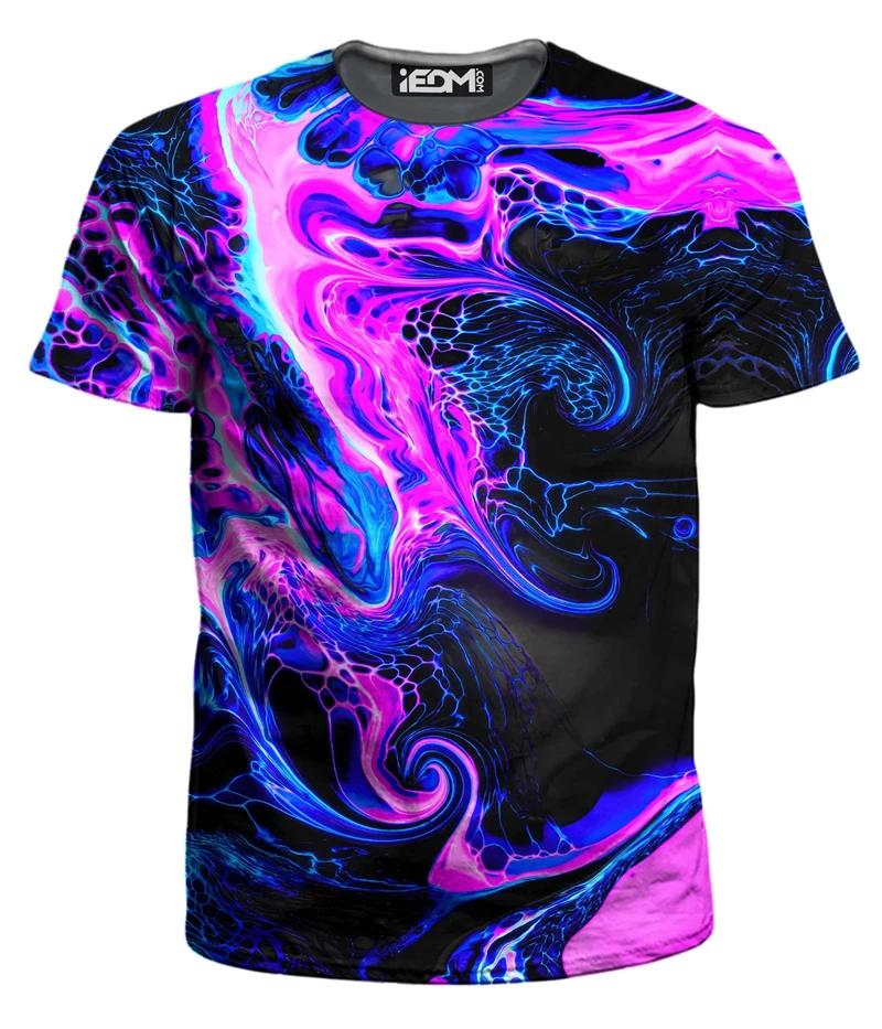 

Summer New Color Pattern Crew Neck 3D Printing T-shirt Men s and Women s Casual Top Sweating and Quick Drying S