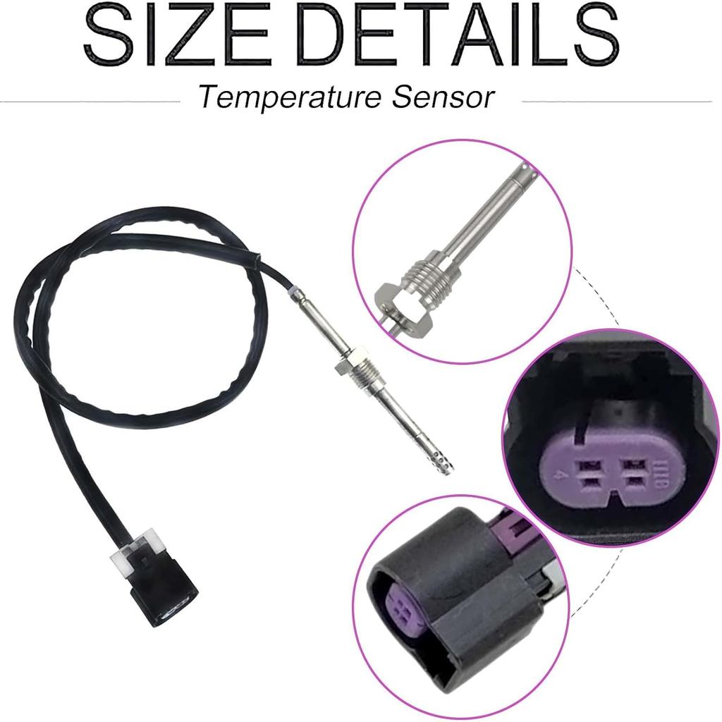 Collinstie12643246 Exhaust Gas Temperature Sensor 213-4778 EGT Sensor Position 2 Compatible fit for Silverado 2500 3500 HD 2011-2016 6.6L V8 G.MC