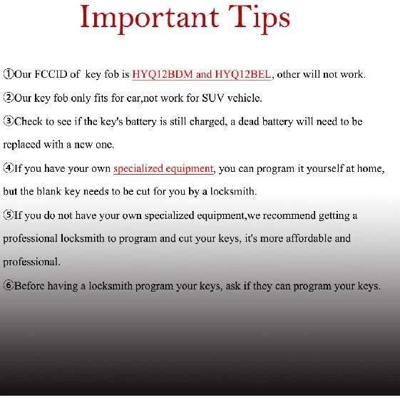 MechanMagic Key Fob Remote Replacement Fits for Toyota Corolla 2014 2015 2016 2017 2018 /Camry 2014-2017/Tacoma 2016-2018 HYQ12BDM Keyless Entry