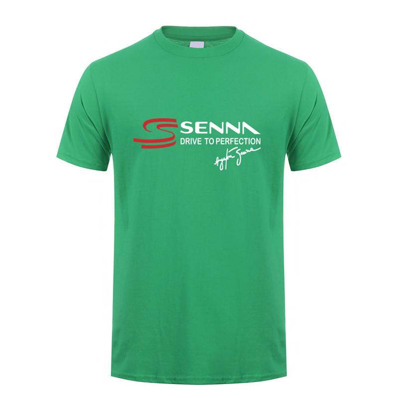 Ayrton Senna T Shirt Unisex Short Sleeve Cotton Senna Drive To Perfection Tshirt Top Tees Tshirts Lh148