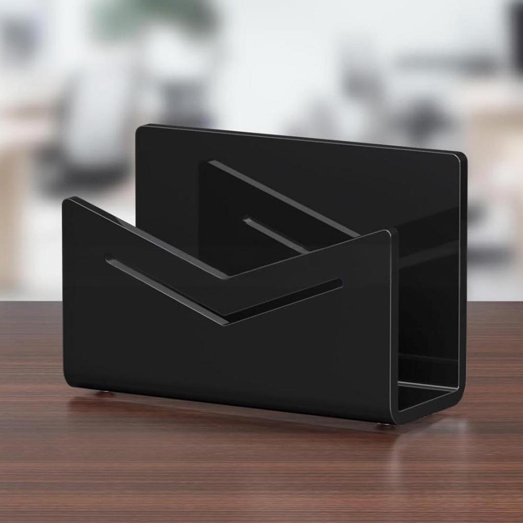 Desktop Letter Holder Acrylic Desk Letter Paper Storage Holder MultifunctionalFile Storage Rack Documents Organization For