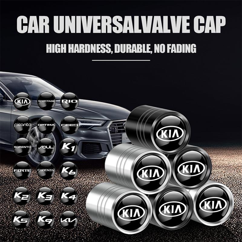Car Styling Metal Wheel Tire Valve Stem Caps Accessories For KIA Sportage Ceed Sorento Cerato Optima Picanto Rio Soul K5 K3 K2 K Snpwz70
