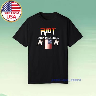 Riot Born In America Men's Black Size S-5XL
