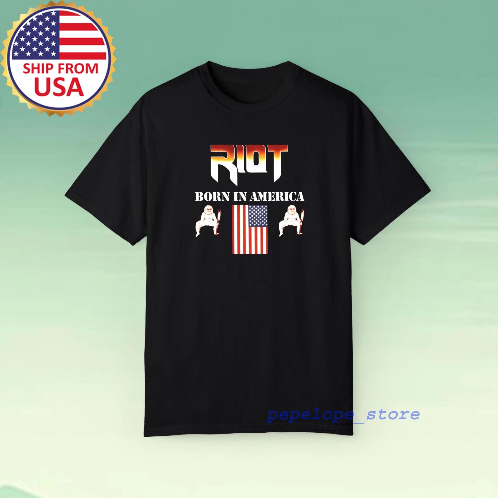 Riot Born In America Men s Black Size S-5XL XL