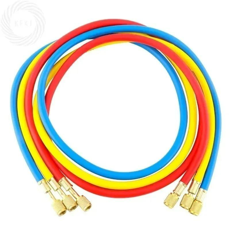 0.9M-1.8M AC Fit A Set for R134A R12 R22 Refrigerant Air Conditioning Manifold Gauge Charging Hose Tube Kit Hose Low Loss New