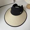 Sun protection cap Foldable sun hat Outdoor riding women's large brim Empty top cycling sun protection fisherman sun hat