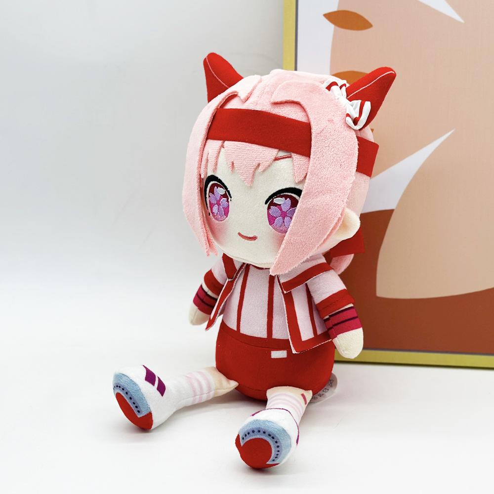 Anime Agnes Tachyon Cartoon Uma Musume Plush Toy Cute Stuffed Plushie Pillow Doll for Kid Birthday Christmas Gift