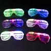 10/20/30PCS 3 Modes LED Glasses Glow In The Dark Party Neon Luminous Glasses  Birthday Wedding LED Party Supplies