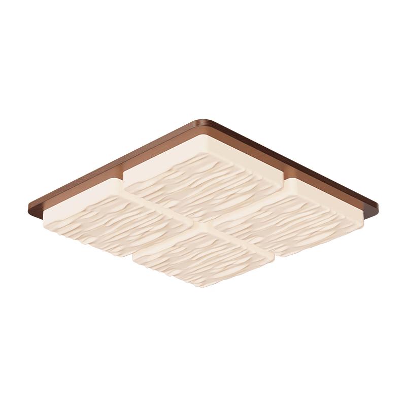 ARROW Vintage Wooden Style Square Eye-Care LED Ceiling Lamp