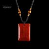 Hand Polished Stone Pendant Natural Crystal Necklace, Healing Energy Necklace with Adjustable Women Fake Jewelry Braided Rope, Gemstone for Men