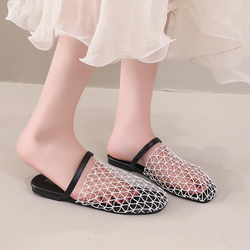 Fashion Shoes Fretwork Heels Slippers Women Summer Slides Cover Toe Pantofle 2025 Rome Female Shoes Womens Slippers Outdoor Slides Fretw