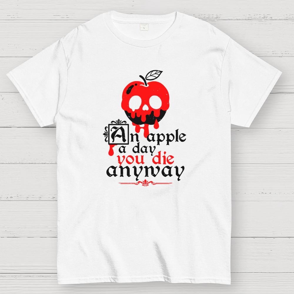 Poisoned Apple a Day Cotton Summer Casual Cool Loose T-Shirt