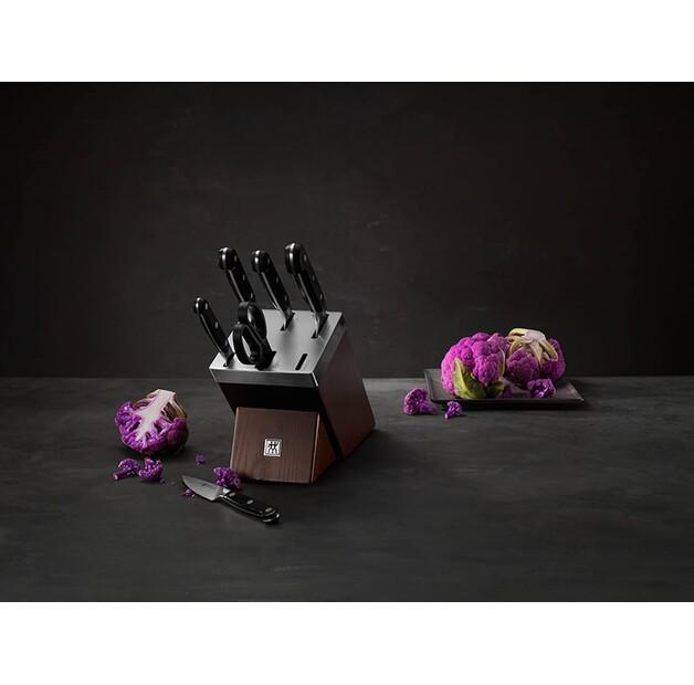 Набор ножей Zwilling Pro с самозатачивающимся блоком, 7 предметов, коричневый (38448-007-0)