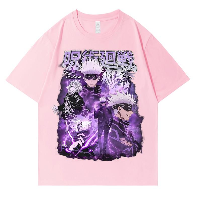 Frauen T-shirts Japanische Anime Jujutsu Kaisen Grafik T Shirts Tops Sommer Harajuku Übergroßen Gothic Kurzarm T-shirt