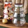 Kids Favor DIY Biscuits Bottle Food Container Storage Jar Snack Organizer Christmas Tree Sweet Jar