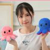 Mood Octopus Reversible Plush Toy  Soft Stuffed Simulation Octopus Doll Cute Stuffed Toy Baby Gift