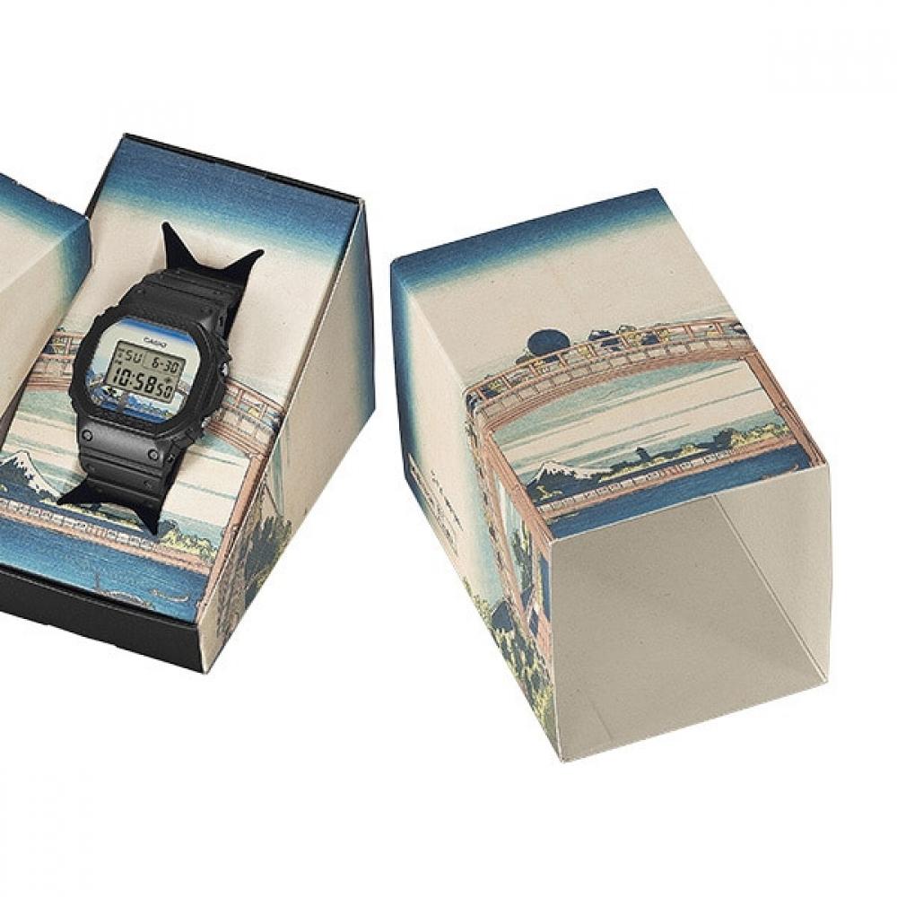Casio G Shock  G Shock  Katsushika Hokusai  fukaGawa Mannen Hashita  desiGn Dw 5600khfm25 1jr
