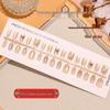 Golden Autumn Gem Cat Eye Press-On Nails, Baroque Retro Style, 30 Ultra Short Pieces