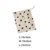 Cute Love Print Drawstring Bags Portable Handbag Cosmetic Bags Coin Purse Travel Storage