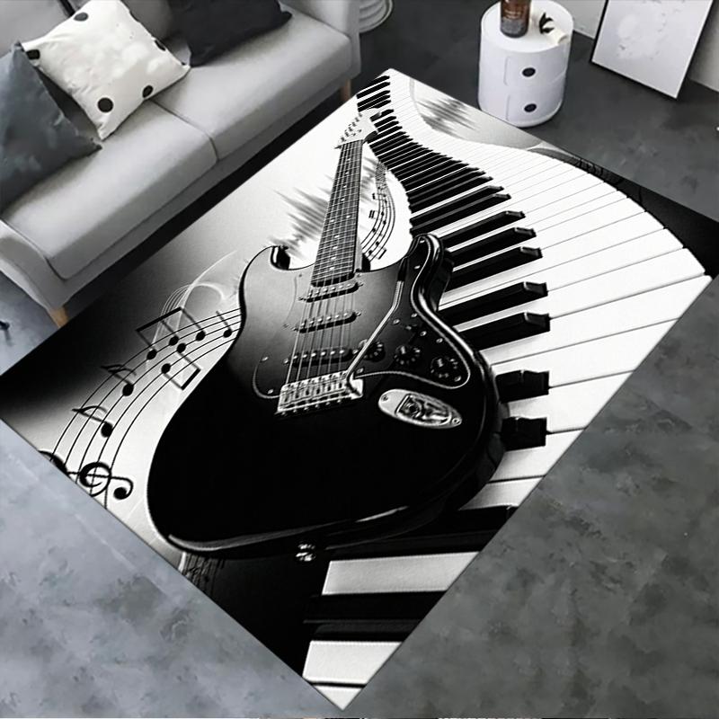 

2025 New Guitar Music Carpet Rug for Living Room Bedroom Home Sofa Decoration,Kids play Non-slip Floor Mat11 40x60cm( 15x23in )