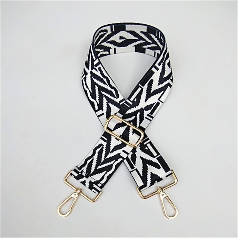 

Wide Shoulder Strap Women s Bag Accessories Adjustable Versatile Single Shoulder Oblique Cross Ethnic Style Replacement Strap gold buckle