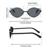 2025 Retro Metal Oval Cat Eye Sunglasses Classic Women Black Leg Sunglasses for Men Driving Outdoor Sunshade Sunglasses