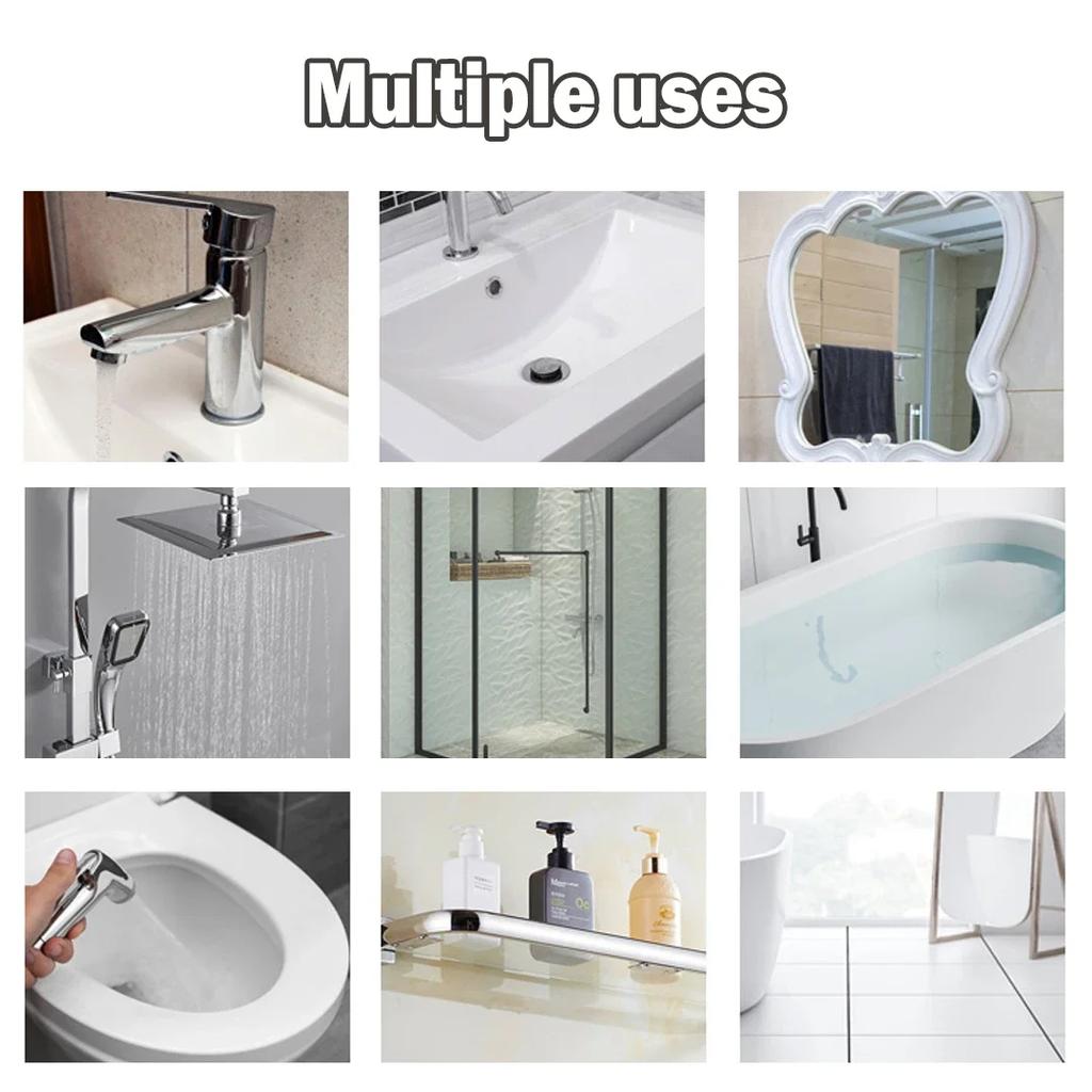 Water Spot Remover Bathroom Glass Cleaner Mineral Deposit Cleaner Stainless Steel Soap Shower Doors Bathtub Sink Mirror Cleaner