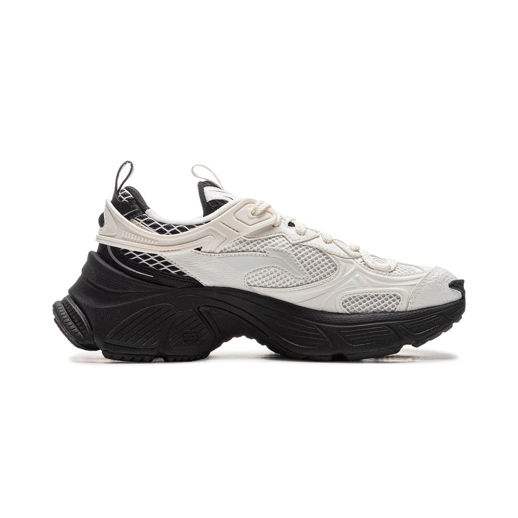 Li Ning Xingji Fabric Cushioning Slip Resistant Abrasion Resistant Breathable Low top Chunky Sneakers Women's AGCU372-6