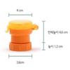 Beberac Water Bottle Straw Cap, Orange, 2 Pcs.