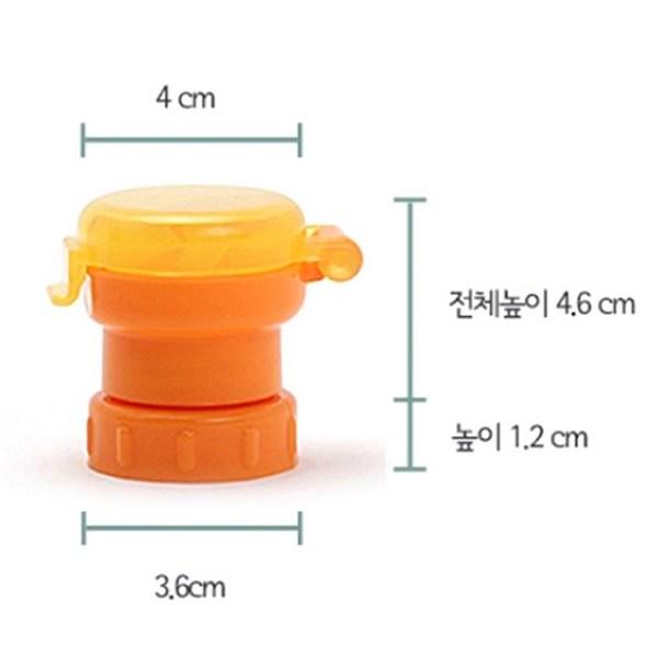 Capac din paie pentru sticla de apa Beberac, portocaliu, 2 buc.