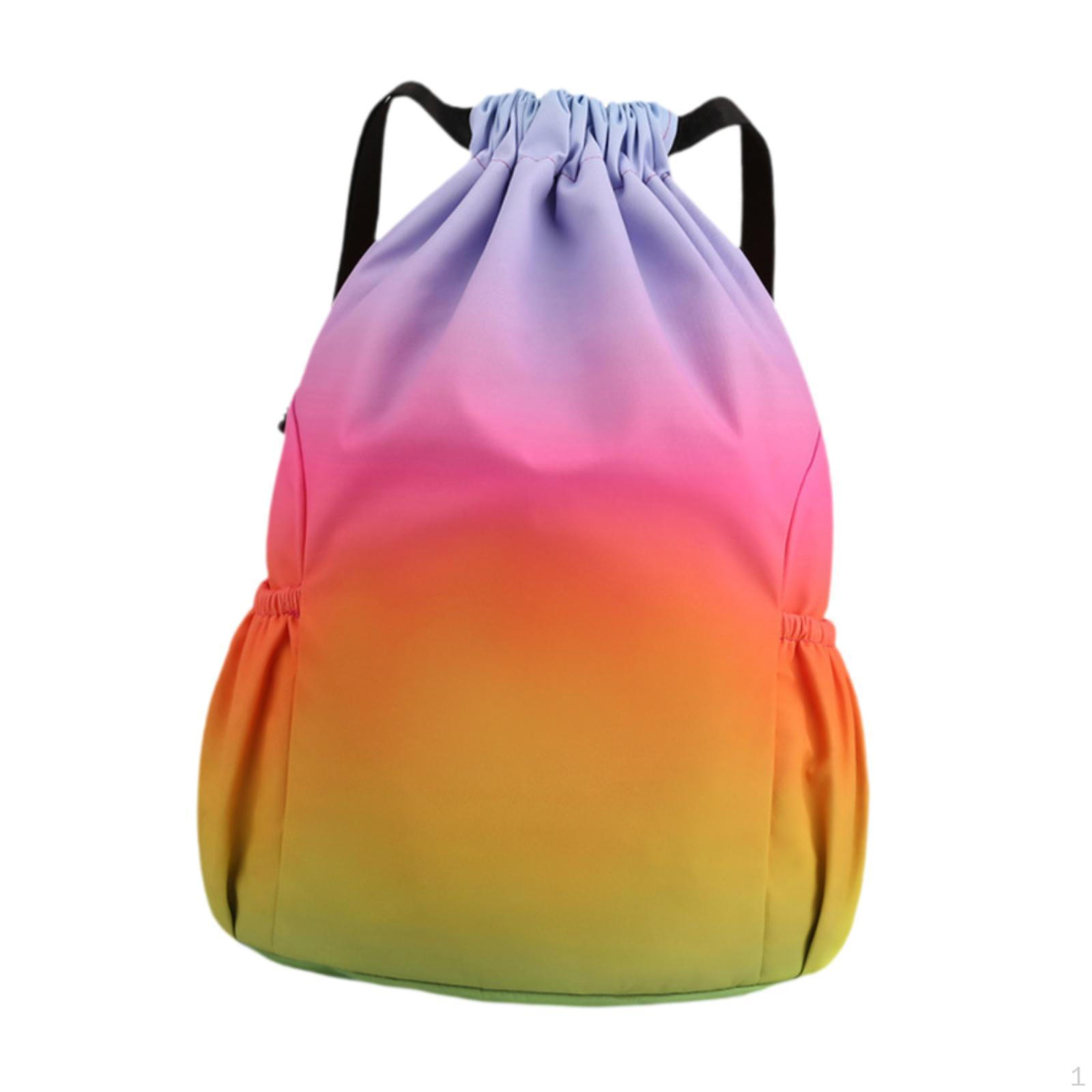Сумка на шнурке для хранения баскетбола водостойкий рюкзак на шнурке затягивающийся для путешествий Colorful 1898₽