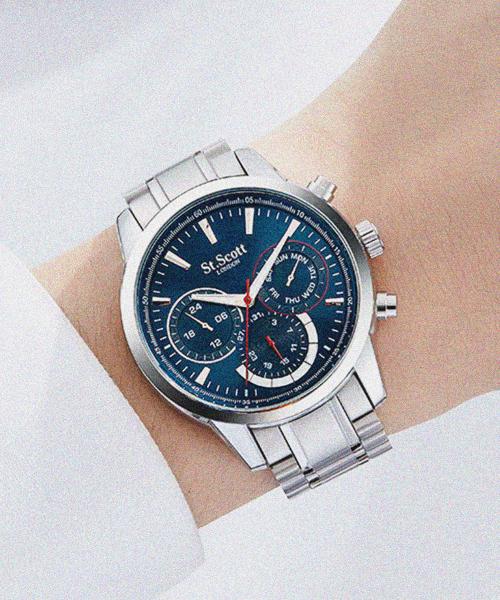 

[ST.SCOTT LONDON] ST.SCOTT LONDON Hades Multi Мужские металлические часы ST2101M ST2101M-SSS