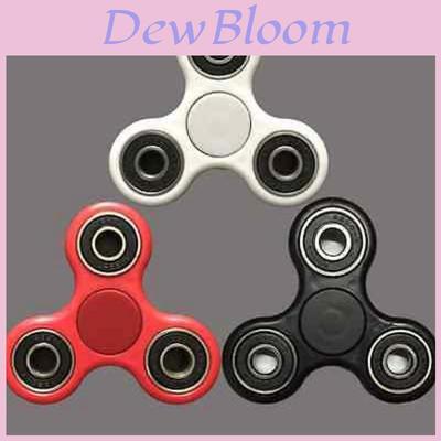 Tri Fidget Hand Spinner Triangle Brass Metal Colorful Finger Toy For Focus And Stress Relief