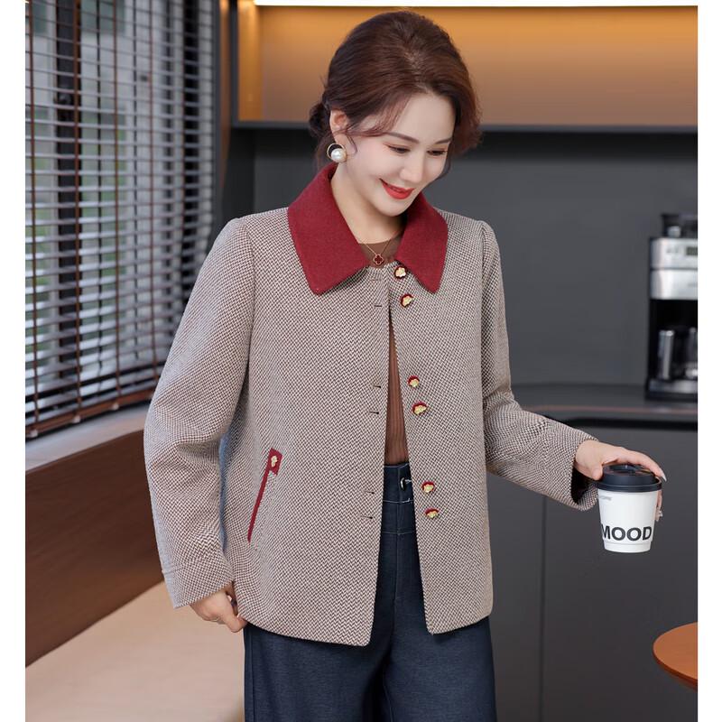 Momo Mama Women's Elegant Short Autumn/Spring Coat