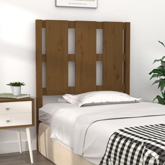 VidaXL Headboard Honey Brown 80.5x4x100 Cm Solid Pine Wood 817968