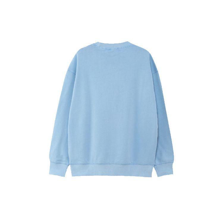 Adidas Originals Casual Sports Knit Crew Neck Sweatshirt Men Tops Sky-Blue GL6161