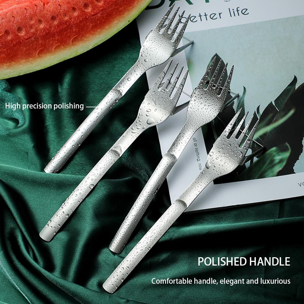 Fork Slicer Stainless Watermelon Slicer Fork Food Dessert Serving Tool Kitchen Supplies