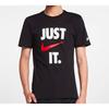 Nike Sportswear Alphabet Print Crew Neck T-Shirt Men Tops Black AQ5195-010