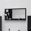 Day and Night - Day and Night Black Plywood Bathroom Mirror 90x10.5x45 Cm